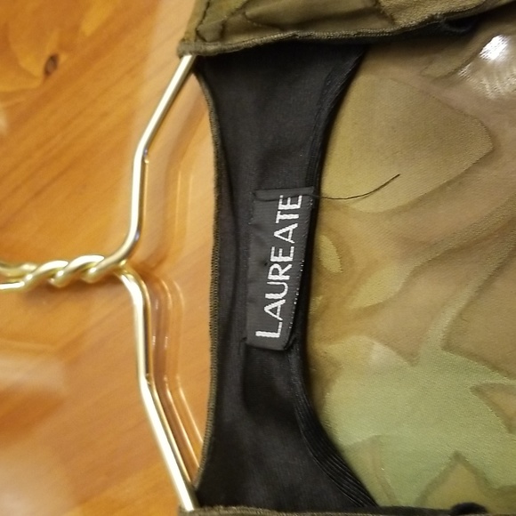 Vintage Laureate  Cropped, High/Low Top, Green Leaf, Cleaned, Size Small, $25 - Picture 4 of 9